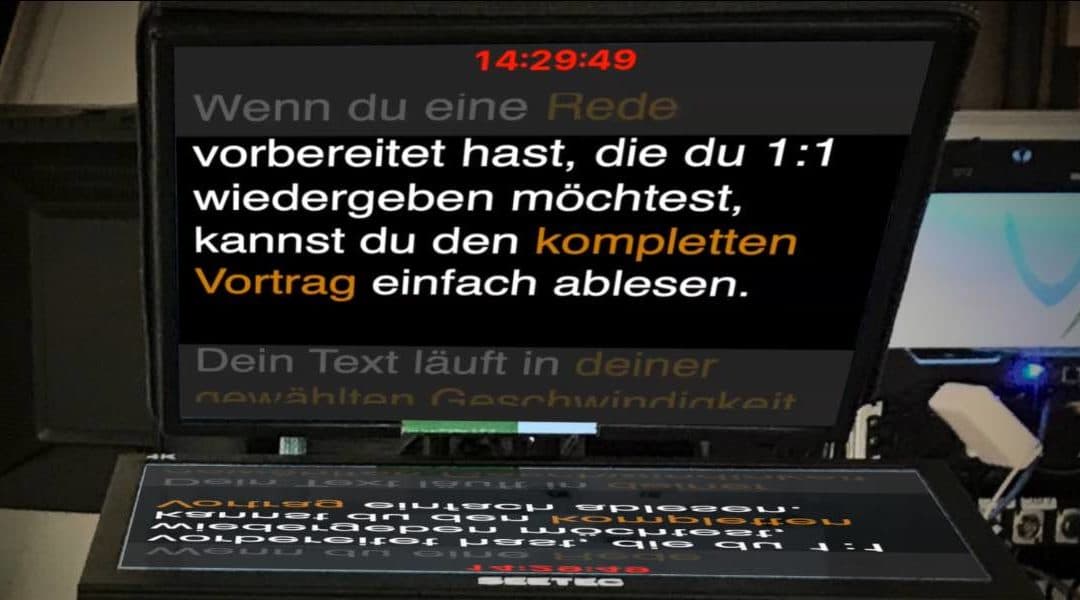 Teleprompter – der geheime Assistent bei Videovorträgen